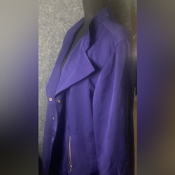 Size 3X Blue Jacket by “Added Dimension at Catherine’s” - Picture 4 of 7